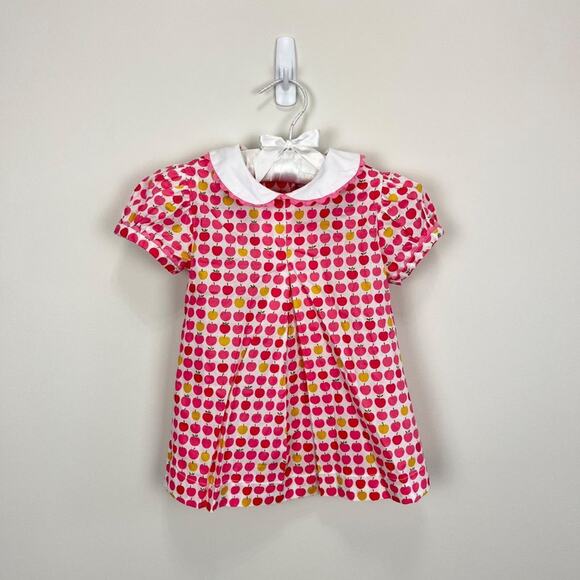 Prim & Proper Girls Collared Apple Dress 18 Months NWT - Picture 1 of 8